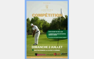 Compétition sponsorisée par l'Hotel Spa  Le Roi Arthur 